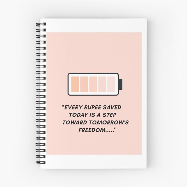 Item preview, Every Rupee Saved Today Is a Step Toward Tomorrow's Freedom – Minimalist Savings Quote Wall Art | Financial Freedom Printable | Money Mindset Decor designed and sold by StyleForge Apparel.