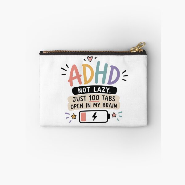 Item preview, ADHD Not Lazy Just 100 Tabs Open in My Brain | Funny Neurodiversity Gift | ADHD Awareness Cute Mental Health Design designed and sold by Pixanova.