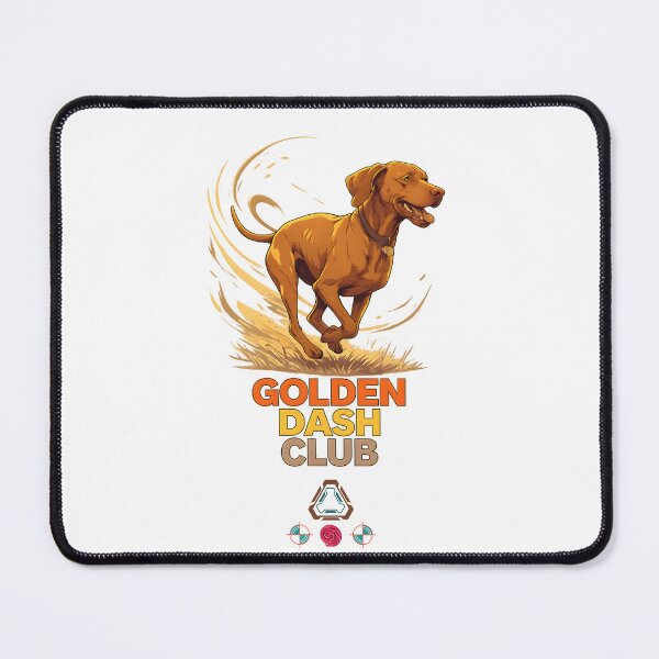 Item preview, Golden Dash Club - Athletic Vizsla Dog Running Art designed and sold by Whimsy Trail Co.