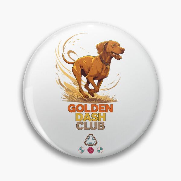 Item preview, Golden Dash Club - Athletic Vizsla Dog Running Art designed and sold by Whimsy Trail Co.