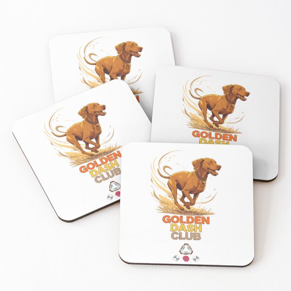 Item preview, Golden Dash Club - Athletic Vizsla Dog Running Art designed and sold by Whimsy Trail Co.