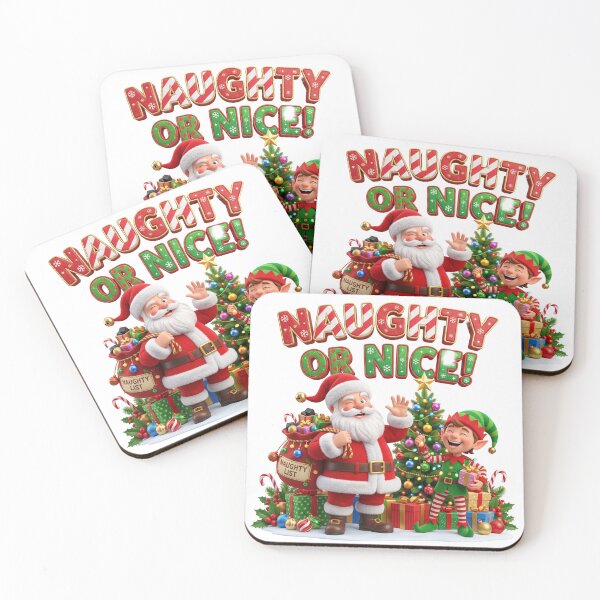 Item preview, Naughty Or Nice - Funny Christmas Santa And Elf designed and sold by royalflush664.