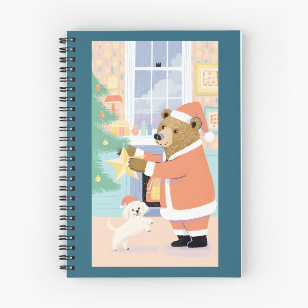Item preview, Festive Bear and Pup Decorating Christmas Tree designed and sold by GuidonegkmShopR.