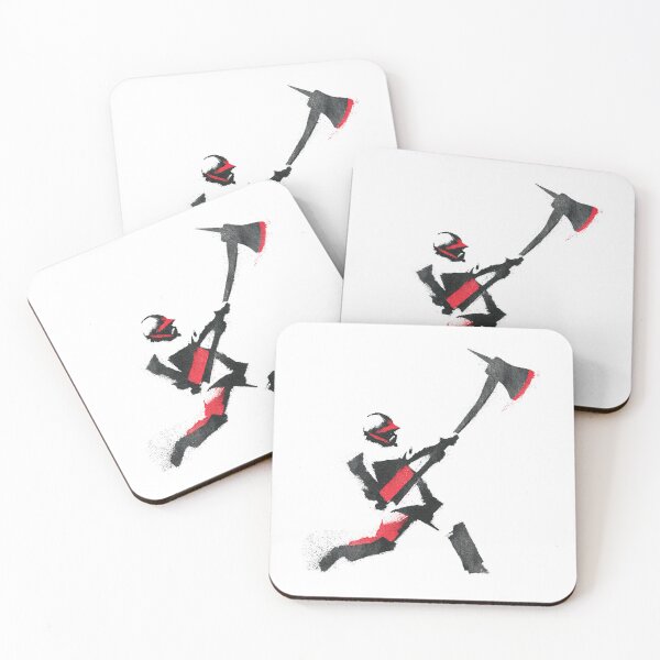 Item preview, Heroic Firefighter Swinging Heavy Axe Spray Art designed and sold by EdvvinStudios.