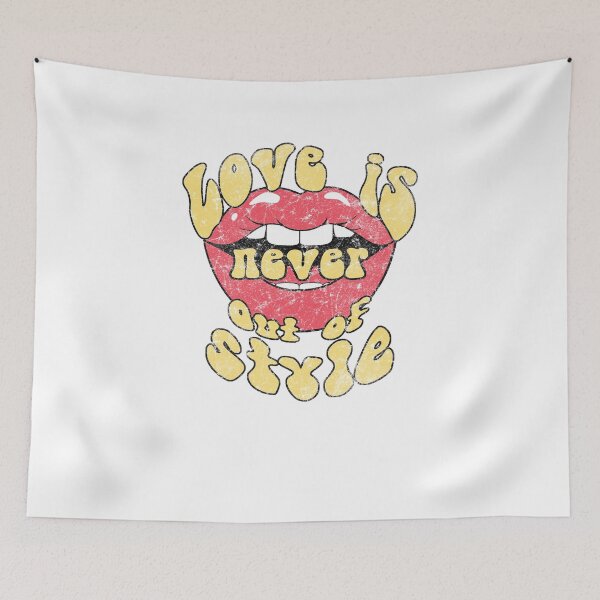Item preview, Love Is Never Out Of Style Retro Lips Graphic designed and sold by The secret storage room.