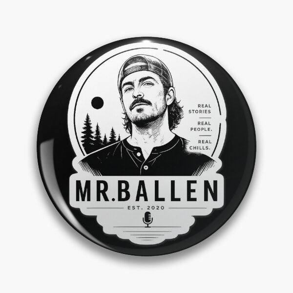 Item preview, Mr. Ballen Minimal Mystery Podcast Badge designed and sold by Abidel.