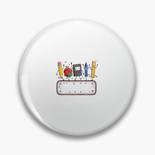 Item preview, Cute Back to School Supplies Cartoon Teacher Student Name Tag Design designed and sold by kiralynstration.