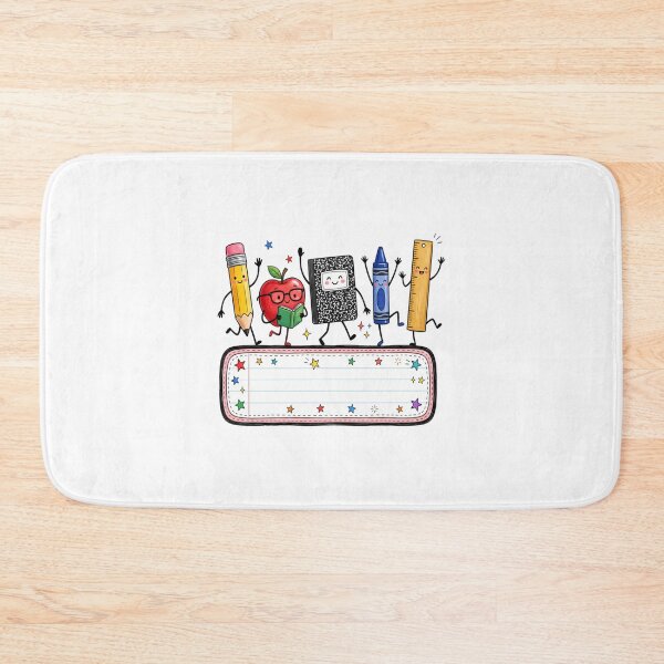 Item preview, Cute Back to School Supplies Cartoon Teacher Student Name Tag Design designed and sold by kiralynstration.