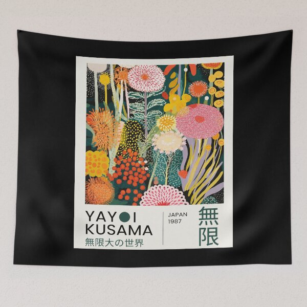 Item preview, Yayoi Kusama Infinite World Poster 1987 - Colorful Floral Wall Art Print, Japan Modern Art Decor designed and sold by DebraGiftShop.