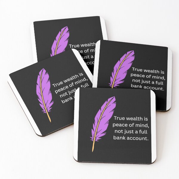 Item preview, True Wealth Is Peace of Mind, Not Just a Full Bank Account – Inspirational Wall Art | Minimalist Financial Wisdom Print | Modern Motivational Decor designed and sold by StyleForge Apparel.