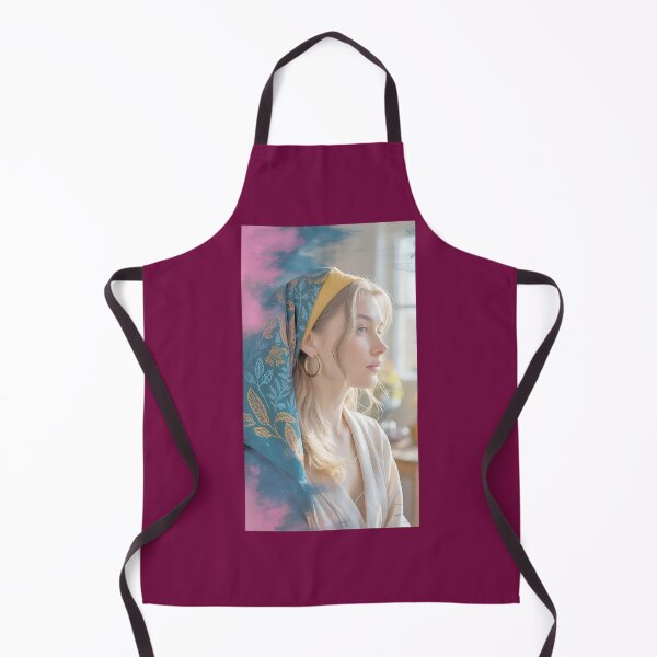 Item preview, Serene Woman with Botanical Scarf designed and sold by GuidonegkmShopR.