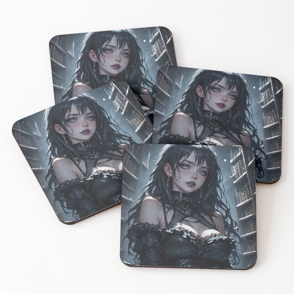 Item preview, Hot Goth Girl Waifu Beautiful Woman 385 designed and sold by Your New Fixation.
