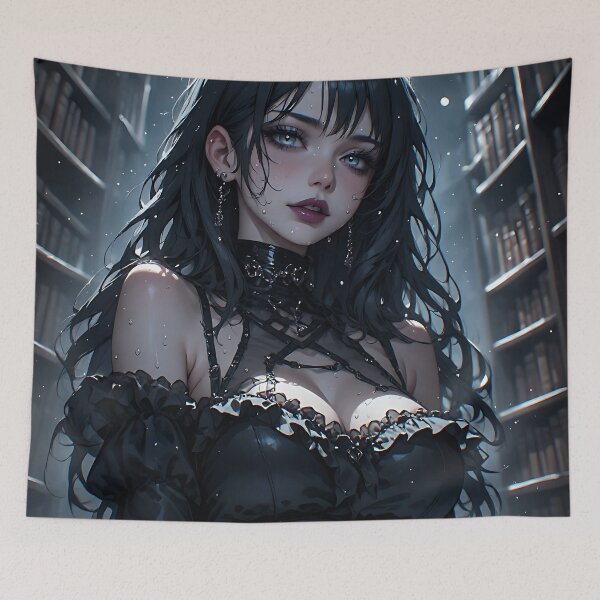 Item preview, Hot Goth Girl Waifu Beautiful Woman 385 designed and sold by Your New Fixation.