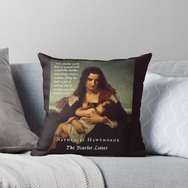 Item preview, Nathaniel Hawthorne quote: Love, whether newly born, or aroused from a death-like slumber, must always create a sunshine, filling the heart so full of radiance,  designed and sold by artbleed.