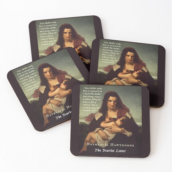 Item preview, Nathaniel Hawthorne quote: Love, whether newly born, or aroused from a death-like slumber, must always create a sunshine, filling the heart so full of radiance,  designed and sold by artbleed.