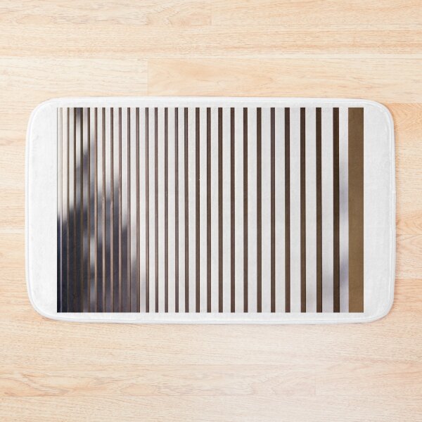 Item preview, Abstract Vertical Slatted Privacy Screen With Silhouette Shadows in Modern Interior Space designed and sold by Nmallia.