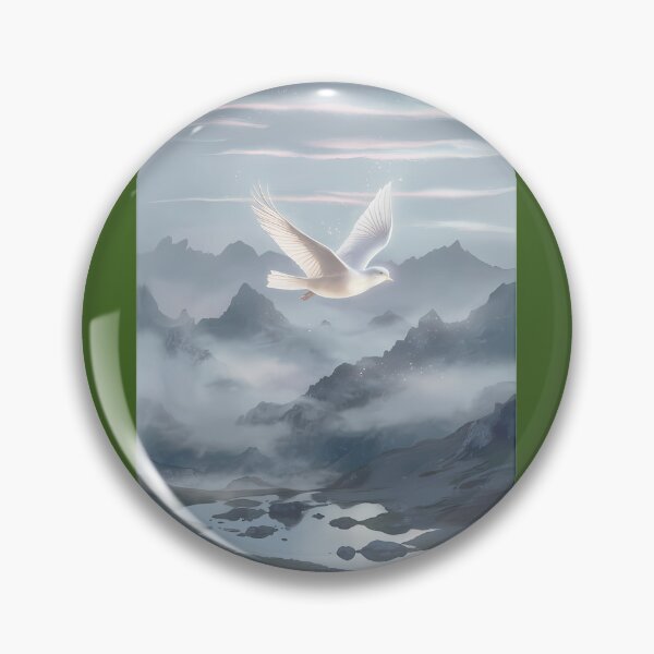 Item preview, Serene Bird Flight Over Misty Mountains designed and sold by GuidonegkmShopR.