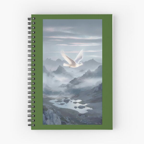 Item preview, Serene Bird Flight Over Misty Mountains designed and sold by GuidonegkmShopR.