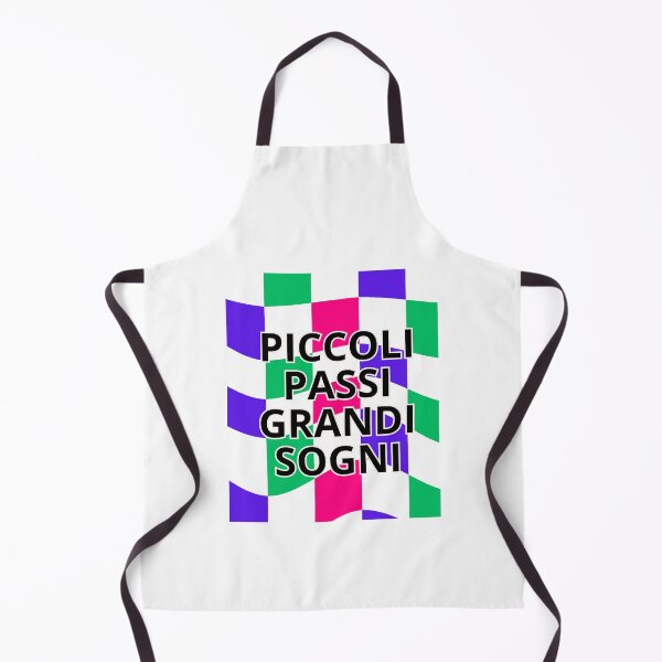 Item preview, Piccoli Passi, Grandi Sogni - Italian Inspirational Quote on a Colorful Checkered Background designed and sold by icreativestudio.