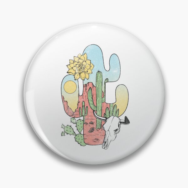Item preview, Desert Cactus Bull Skull Southwestern Graphic Art designed and sold by The secret storage room.