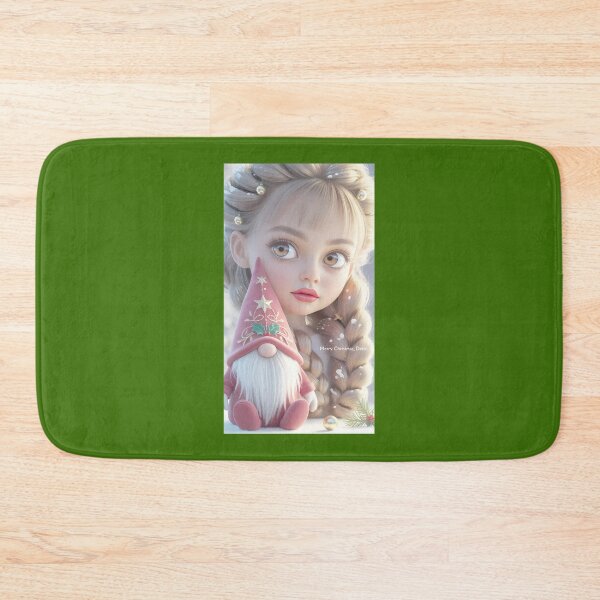 Item preview, Cute Christmas Gnome and Girl Illustration designed and sold by FalconeltcArt.