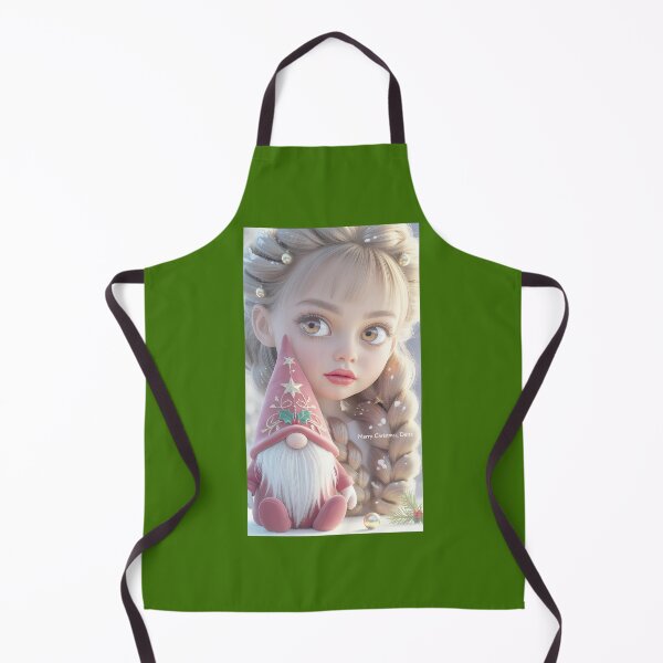 Item preview, Cute Christmas Gnome and Girl Illustration designed and sold by FalconeltcArt.