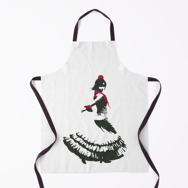 Item preview, Passionate Flamenco Dancer Twirling Dress Crimson Splatter designed and sold by EdvvinStudios.