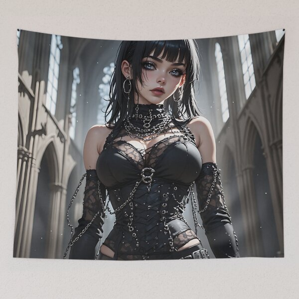 Item preview, Hot Goth Girl Waifu Beautiful Woman 392 designed and sold by Your New Fixation.