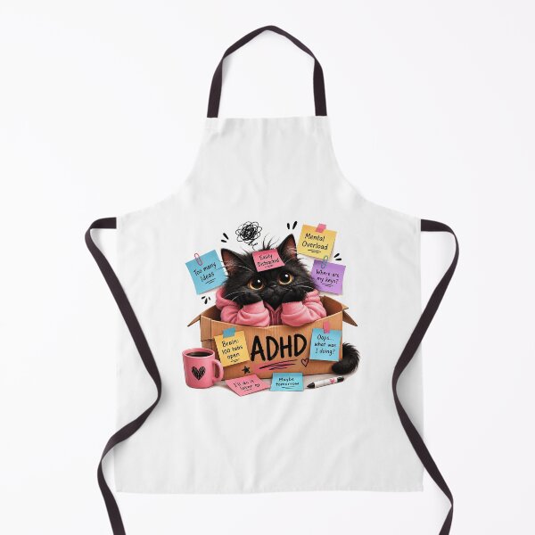 Item preview, Cute ADHD Black Cat | Funny ADHD Brain 100 Tabs Open Cat | Neurodiversity Mental Health Gift | Easily Distracted Kitty designed and sold by Pixanova.