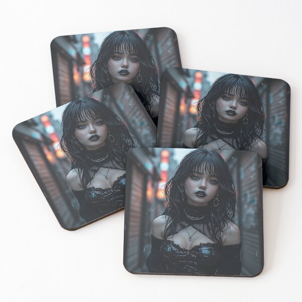 Item preview, Hot Goth Girl Waifu Beautiful Woman 399 designed and sold by Your New Fixation.