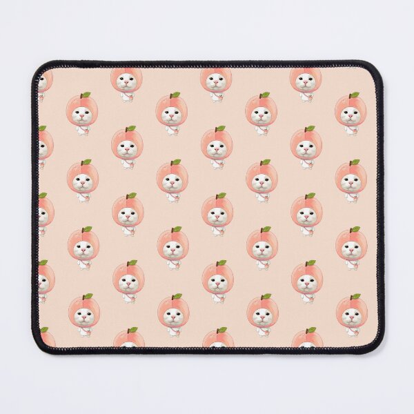 Item preview, Cute Peach Cat - Adorable Kitten in Fruit Costume Kawaii Art designed and sold by arfindo-indra.