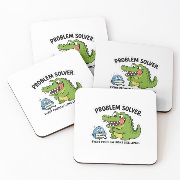 Item preview, Problem Solver Crocodile Funny Sticker | Every Problem Looks Like Lunch designed and sold by Brogno-x.