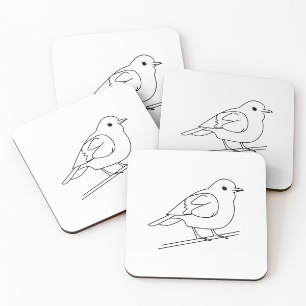 Item preview, Cute Minimalist Bird Line Art Sticker designed and sold by TheQuoteStudio.