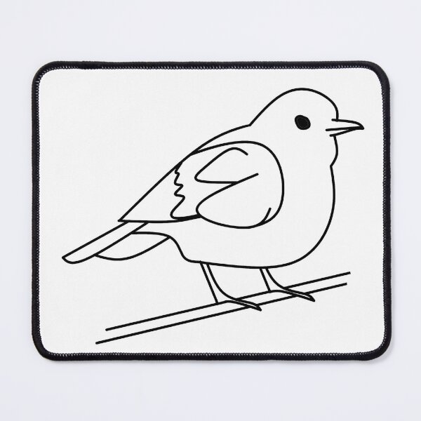 Item preview, Cute Minimalist Bird Line Art Sticker designed and sold by TheQuoteStudio.