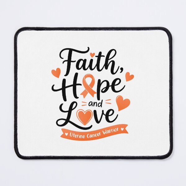 Item preview, Faith Hope Love Uterine Cancer Warrior designed and sold by teeperfect.