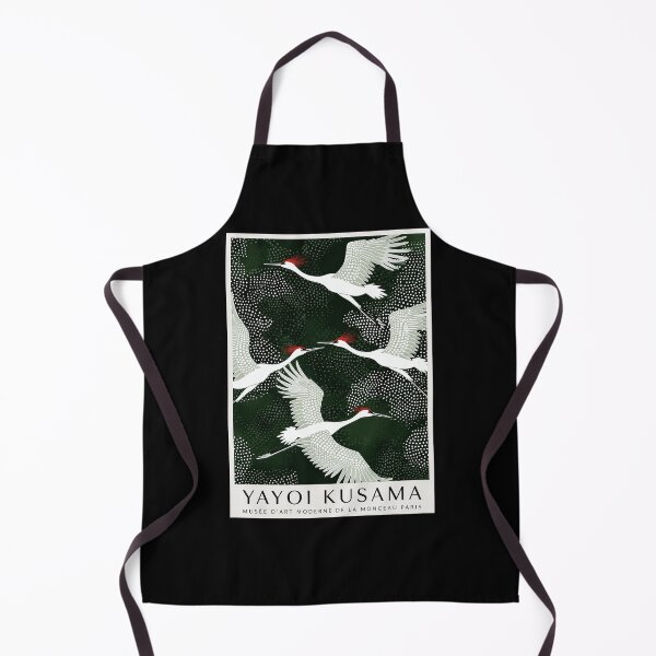 Item preview, Yayoi Kusama Flying Cranes Poster - White Birds Wall Art Print, Green Polka Dot Decor, Paris Museum designed and sold by Susanspy007.