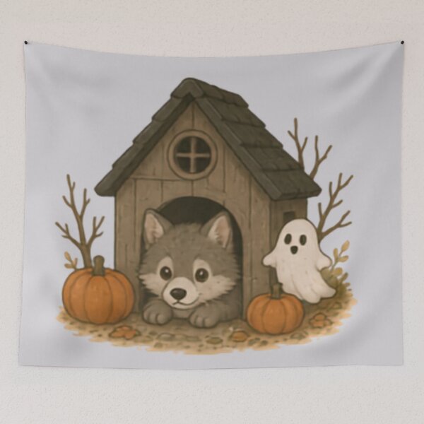 Item preview, Haunted Hideout Spooky Wolf designed and sold by MellowMunchkins.