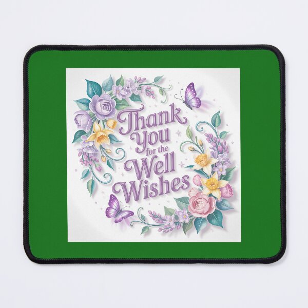 Item preview, Floral Thank You for Well Wishes Greeting designed and sold by BrunoyzxArt.