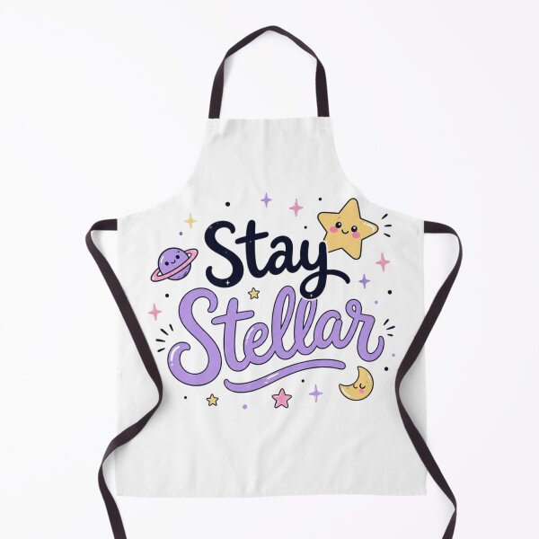 Item preview, Stay Stellar Cute Kawaii Space Quote | Pastel Galaxy Typography | Cosmic Motivational Aesthetic Sticker designed and sold by Sanika arts .