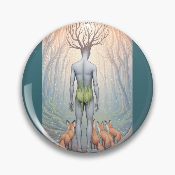 Item preview, Forest Spirit Guardian with Foxes designed and sold by BrunoyzxArt.