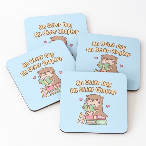 Item preview, Cute Otter Reads An Otter Day An Otter Chapter designed and sold by rustydoodle.