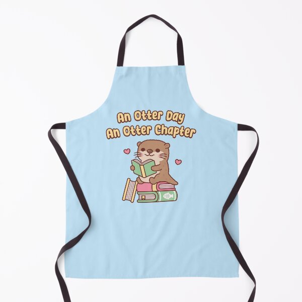 Item preview, Cute Otter Reads An Otter Day An Otter Chapter designed and sold by rustydoodle.