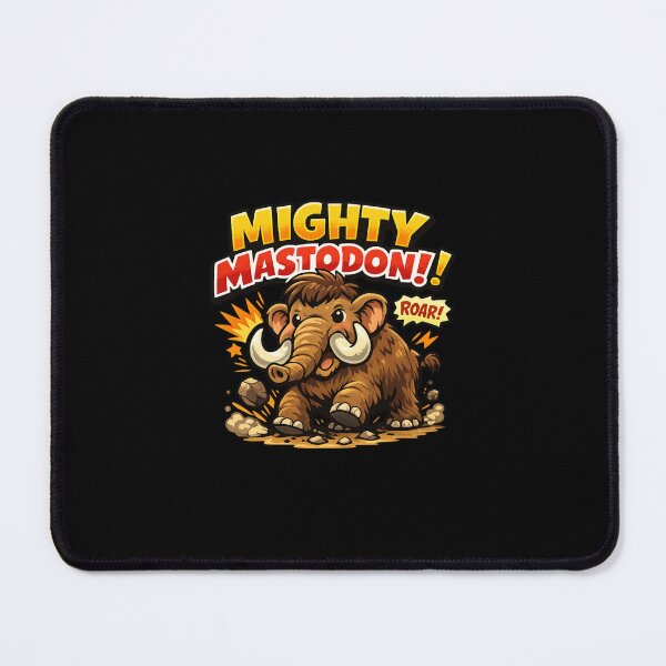 Item preview, Mighty Mastodon – Funny Prehistoric Animal Cartoon designed and sold by EuropeanPrints.