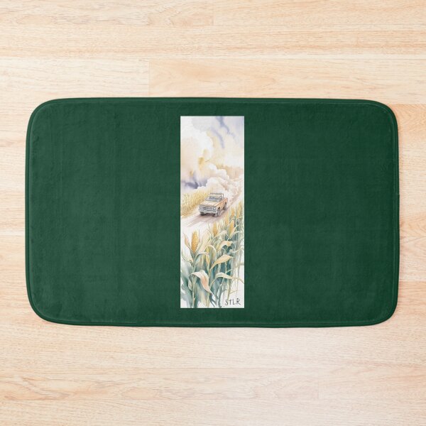 Item preview, Vintage Orange Truck in a Cornfield Watercolor Art designed and sold by LidiambqArt.
