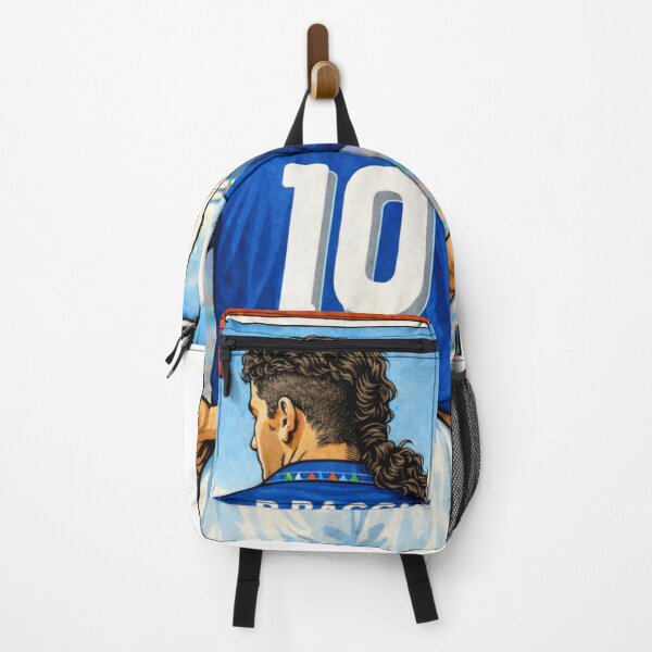 Item preview, Il Divin Codino - Retro Baggio Italia Azzurri shirt, designed and sold by Tony Panini Retro.