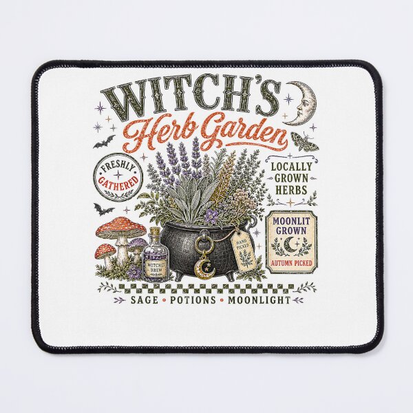 Item preview, Witch's Herb Garden Vintage Witchcore Cottagecore Botanical Design designed and sold by kiralynstration.