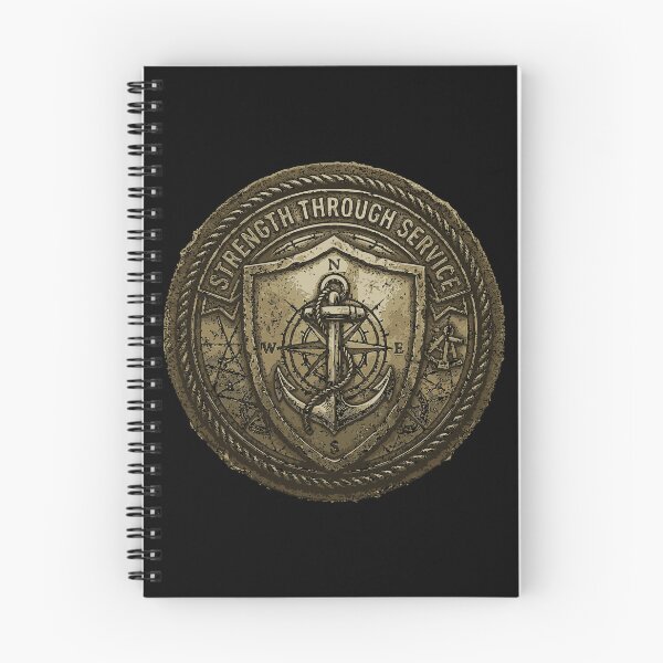 Item preview, Strength Through Service Vintage Maritime Badge | Coastal Heritage Design designed and sold by Coasties.