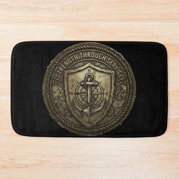 Item preview, Strength Through Service Vintage Maritime Badge | Coastal Heritage Design designed and sold by Coasties.