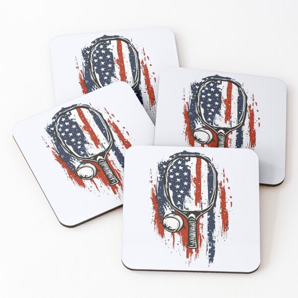 Artikelvorschau, USA Stroke-Flag Pickleball-Spieler entworfen und verkauft von Poppflix-TM.