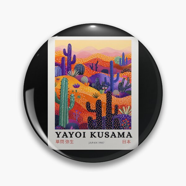 Item preview, Yayoi Kusama Cactus Desert Poster 1987 - Vibrant Colorful Landscape Wall Art Print, Japan Modern Art designed and sold by ArleenCostums.